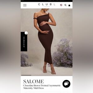 Club London Brown Maternity Dress